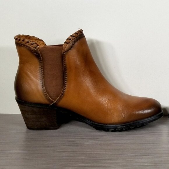 Pikolinos Andorra Chelsea Ankle Boots, Brandy Leather, Womens Size 6.5-7 US / 37 - Picture 7 of 11